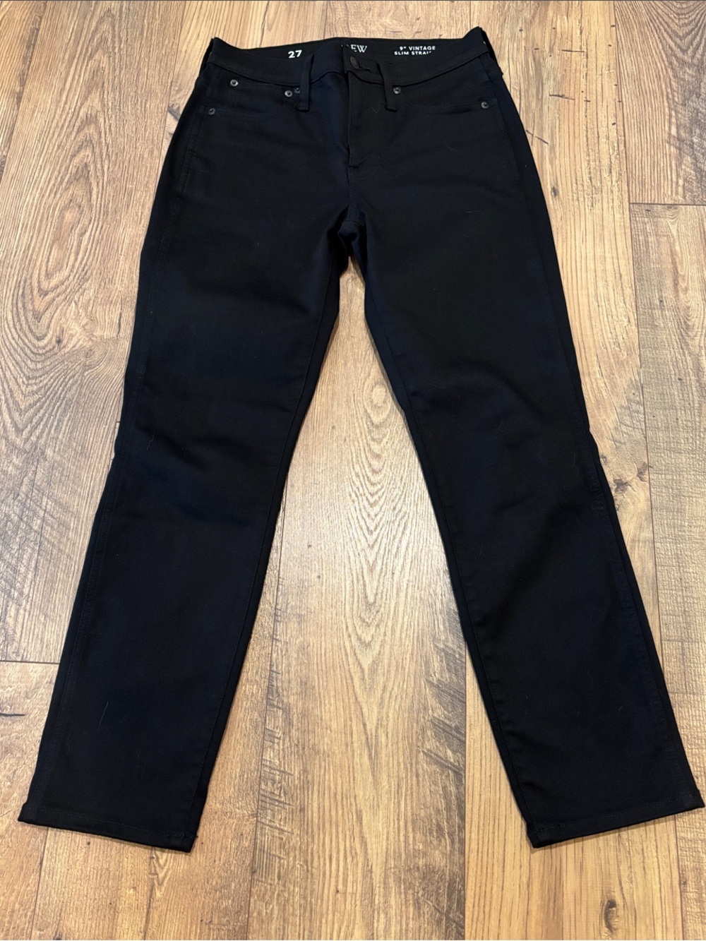 J.Crew Vintage Black Straight Leg Jeans